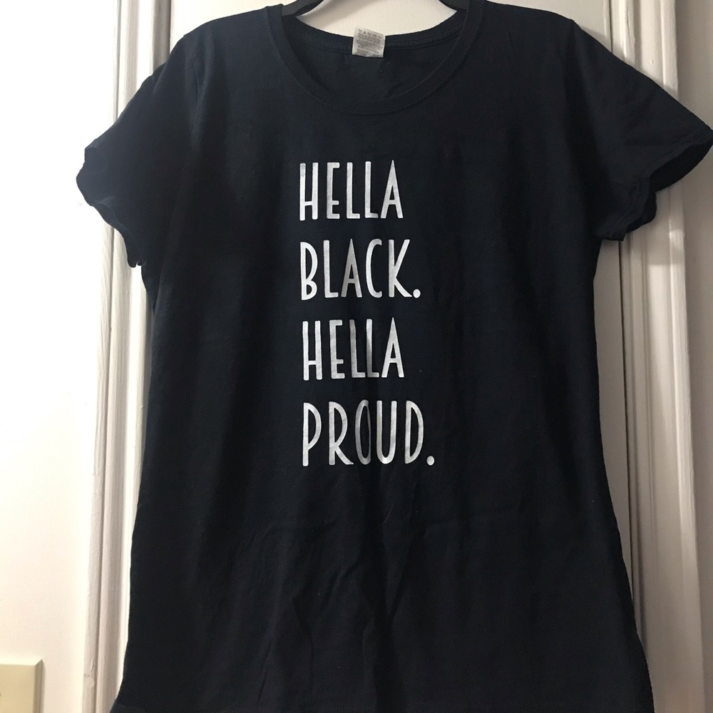 Graphic black tee